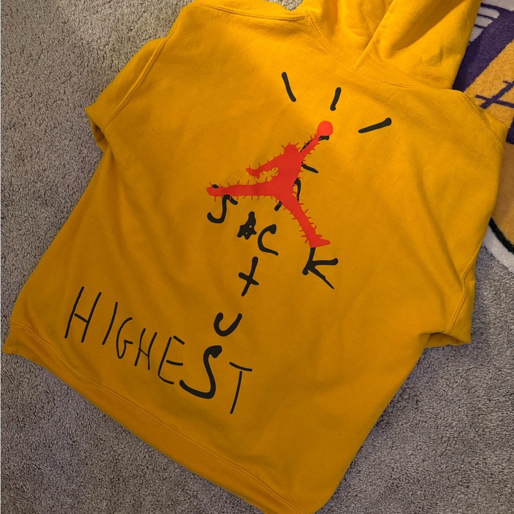 Travis Scott Cactus Jack Highest Yellow Hoodie L